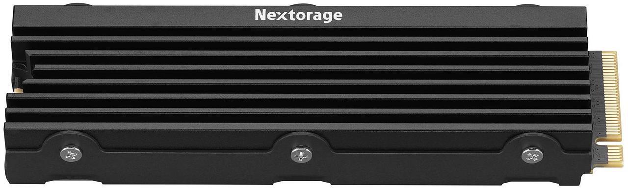 Main image of Nextorage 4TB Internal SSD compatible with PS5/PS5 slim/PS5 Pro and PC M.2 2280 with Heatsink PCIe Gen4.0 NVMe NEM-PAC4TB/N SYM Maximum Transfer Rate Read: 7400MB/s, Write: 6400MB/s Solid State Drive