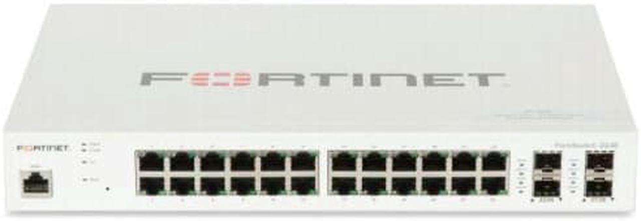 FS-224E - Fortinet Switch 200 Series is the Layer 2/3 FortiGate switch controller compatible switch with 24 x GE RJ45 ports, 4 x GE SFP.