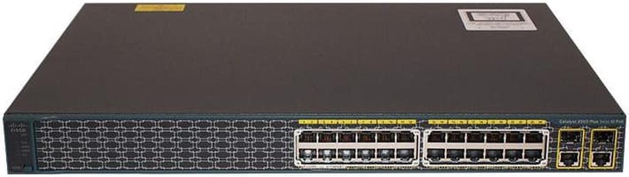 WS-C2960+24PC-S
 2960 Plus Switch
2960 Plus 24 10/100 PoE + 2 T/SFP   LAN Lite