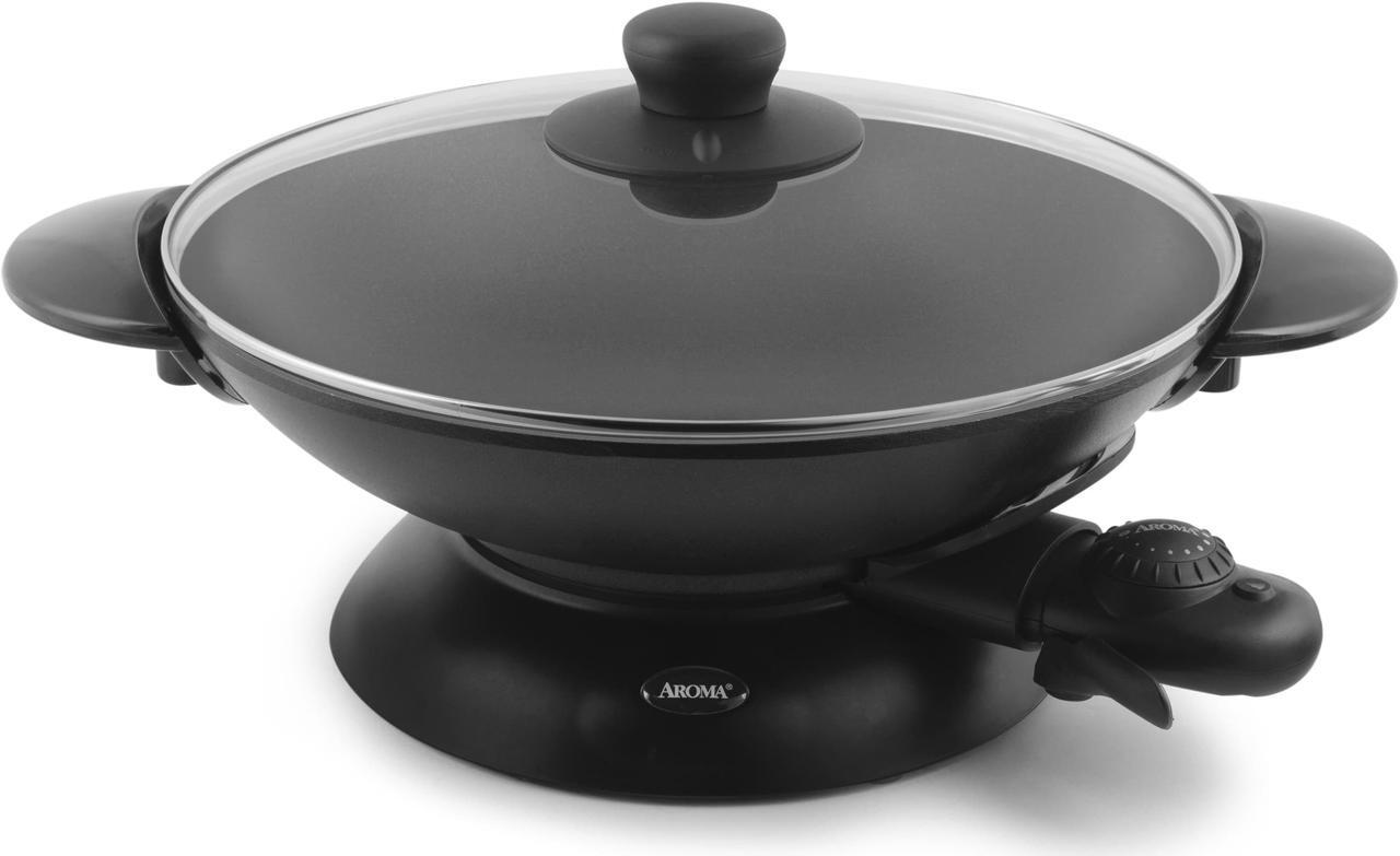 Alt view image 4 of 5 - Aroma Housewares AEW-307 Electric Wok, 5 Qt, Black