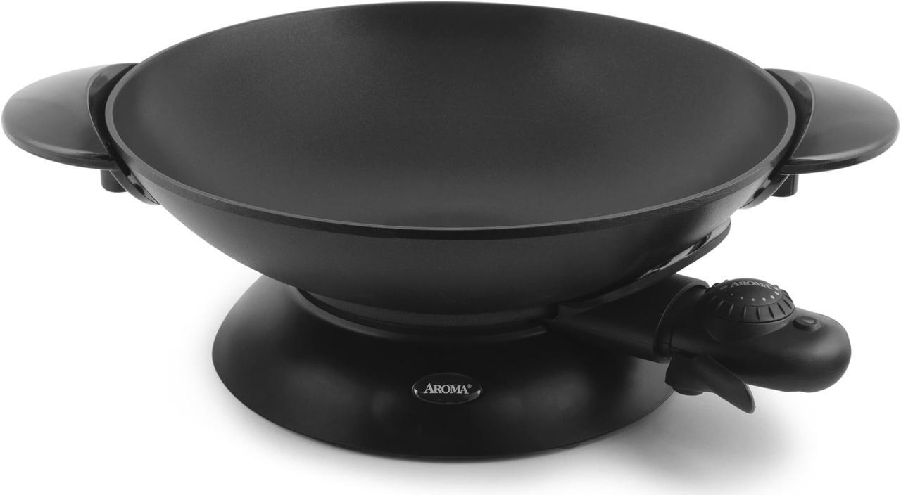Alt view image 2 of 5 - Aroma Housewares AEW-307 Electric Wok, 5 Qt, Black