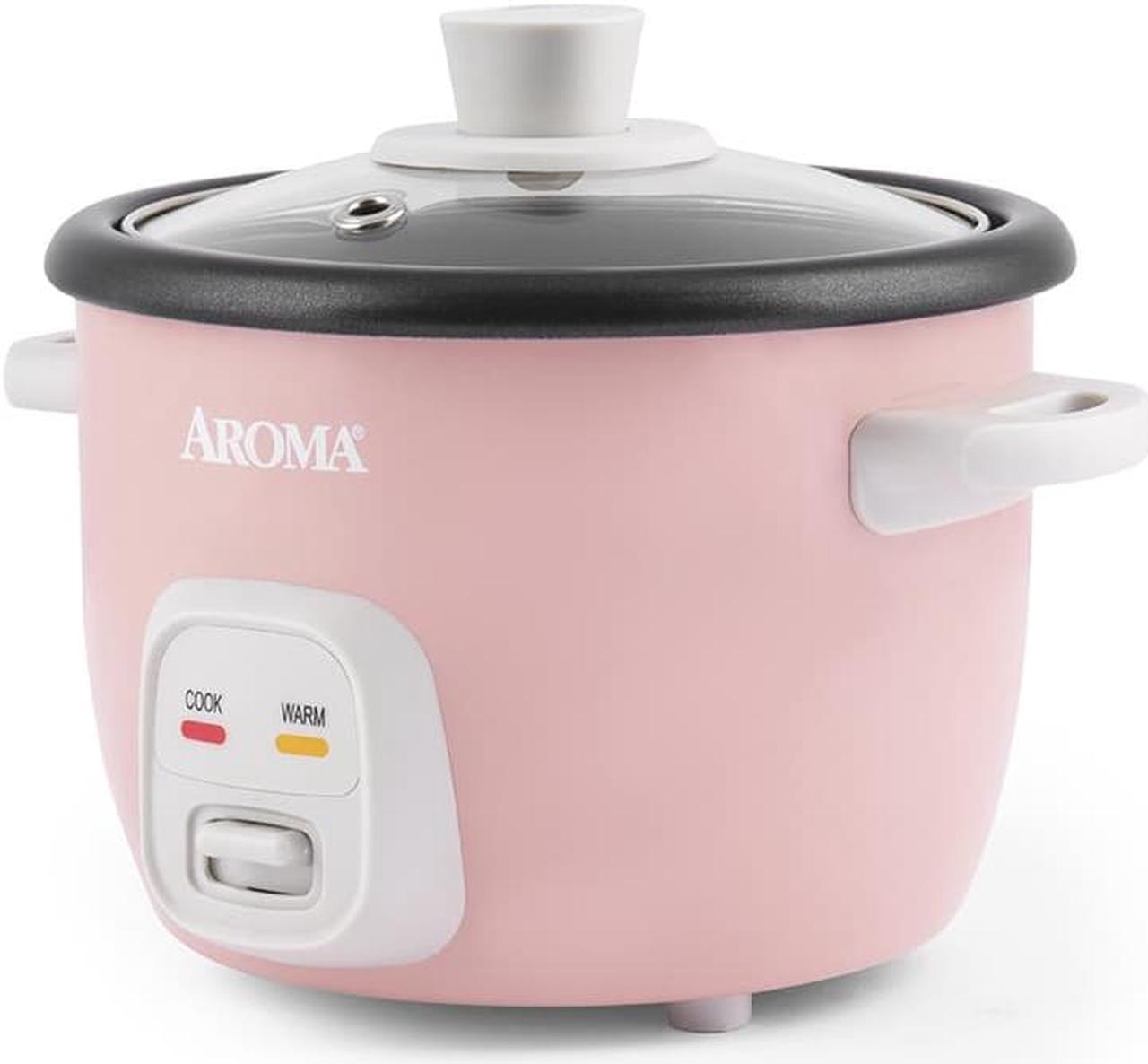 Alt view image 2 of 6 - Aroma Housewares 4-Cups (Cooked) / 1Qt. Rice & Grain Cooker (ARC-302NGP), Pink