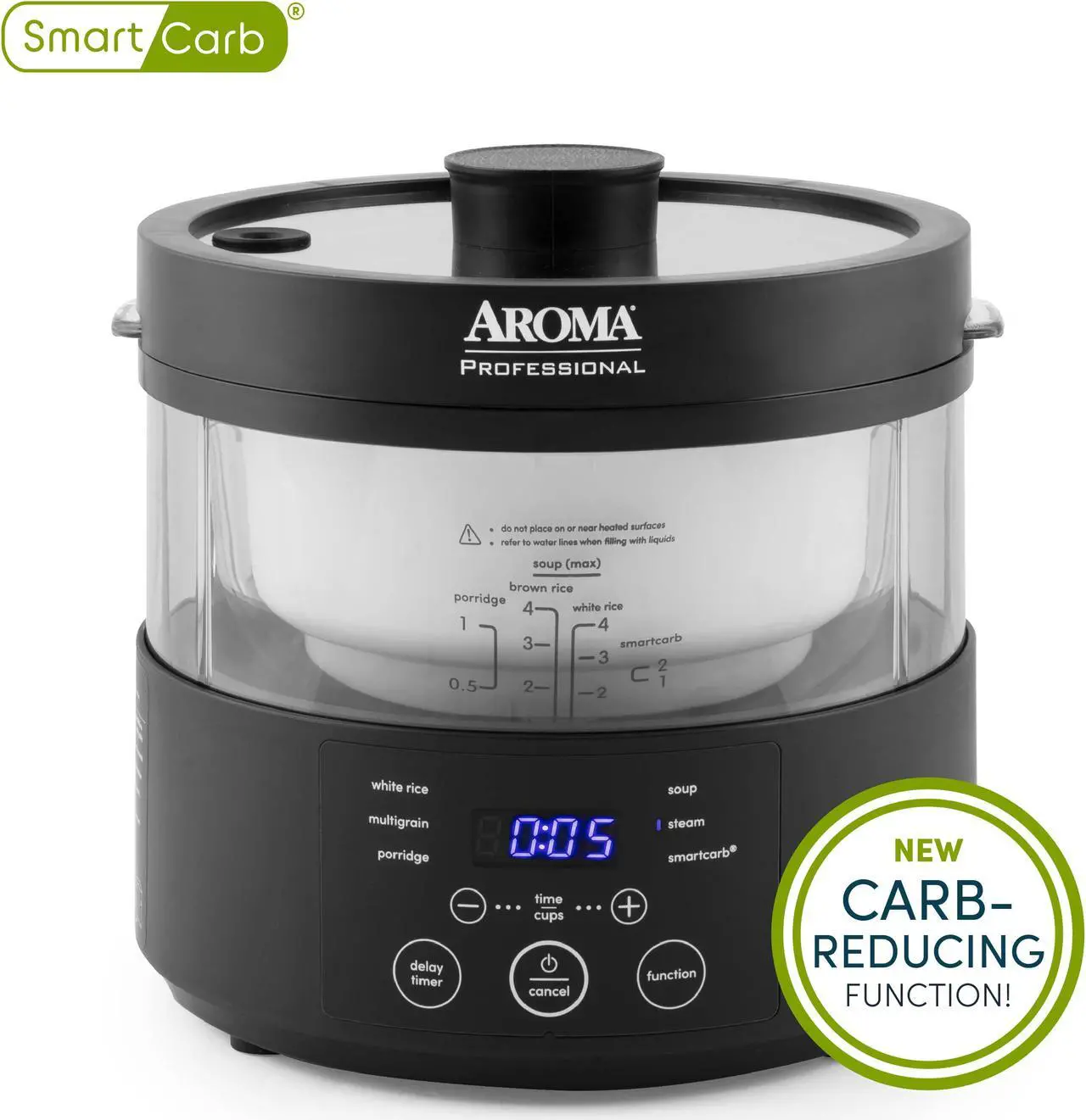 Aroma SMARTCARB Multicooker & Food Steamer - Thumbnail 5