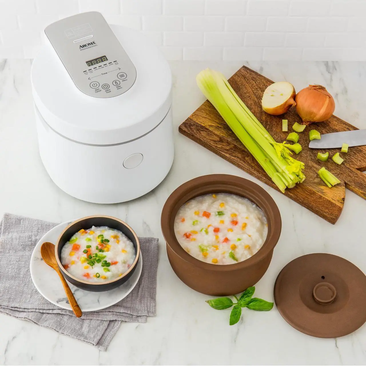 Alt view image 7 of 7 - AROMA® Professional 12-Cup (Cooked) / 3Qt. Purple Clay Rice & Grain Multicooker (ARC-7206P)