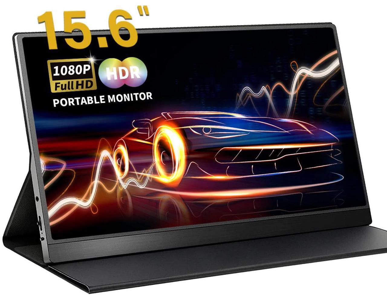 Main image of ReHisk 15.6 inch Portable Monitor IPS FHD 1080P HDR gaming monitor for laptop with HDMI USB-C Computer Second External Monitor Eye Care dual speakers black for PC Phone PS4 Xbox