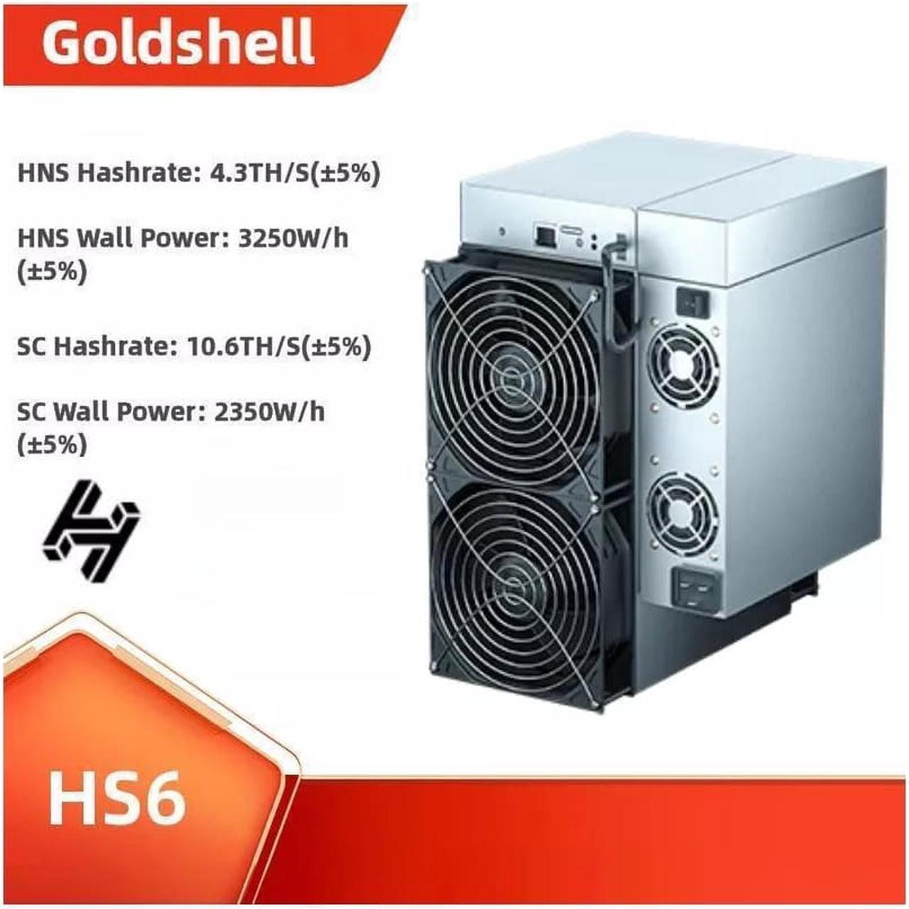 HS6 4.3T/10.6T SC Miner,in Stock HNS SC Mining Machine