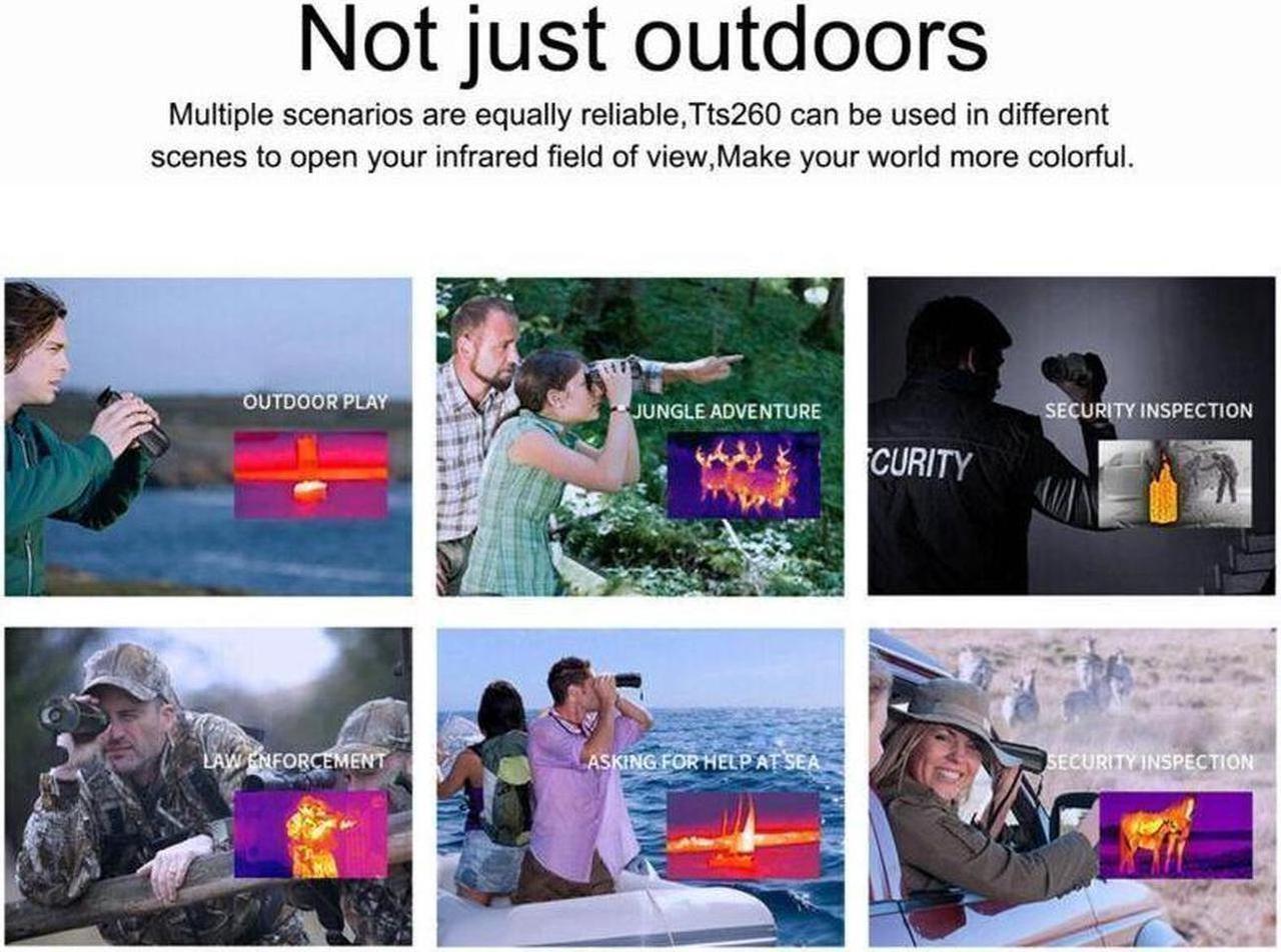 Alt view image 3 of 7 - Teslong Thermal Imaging Monocular Handheld Infrared Thermal Scope for Hunting