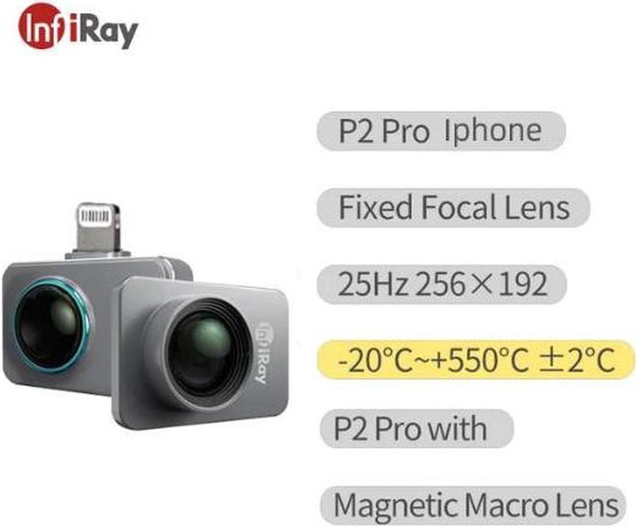 Alt view image 2 of 7 - InfiRay P2 PRO IOS  Xinfrared Infrared Thermal Camera+Magnetic Macro lens P2 Pro IOS Lens