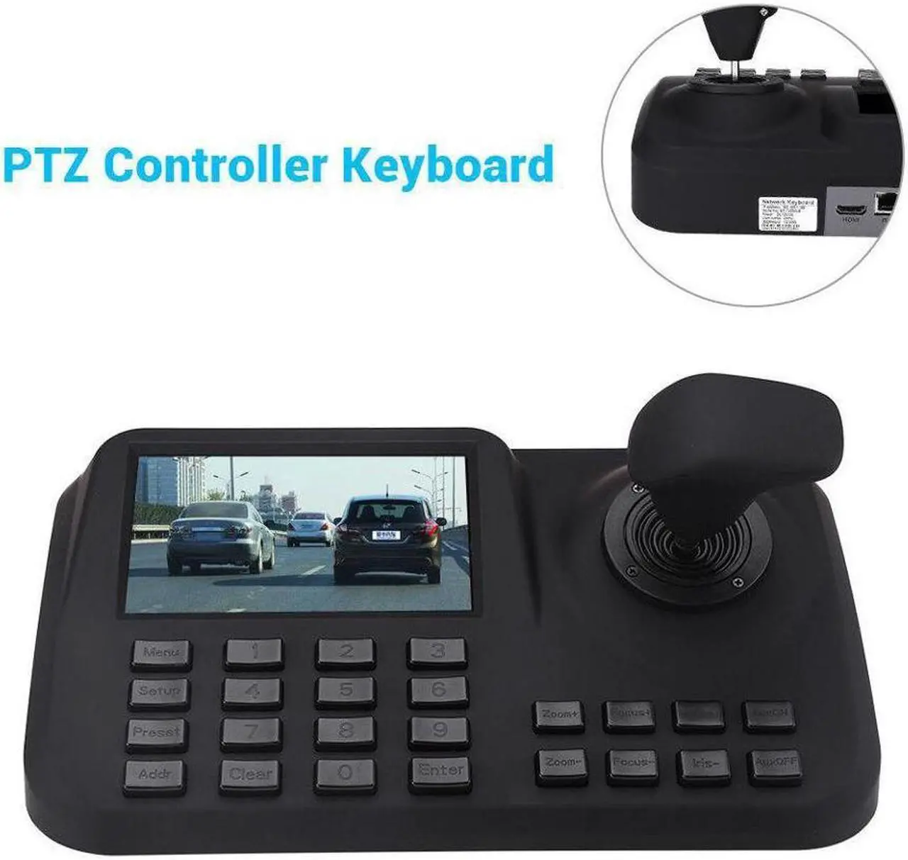 Alt view image 3 of 6 - 5" PTZ Keyboard Controller Joystick CCTV Security Speed For IP Camera