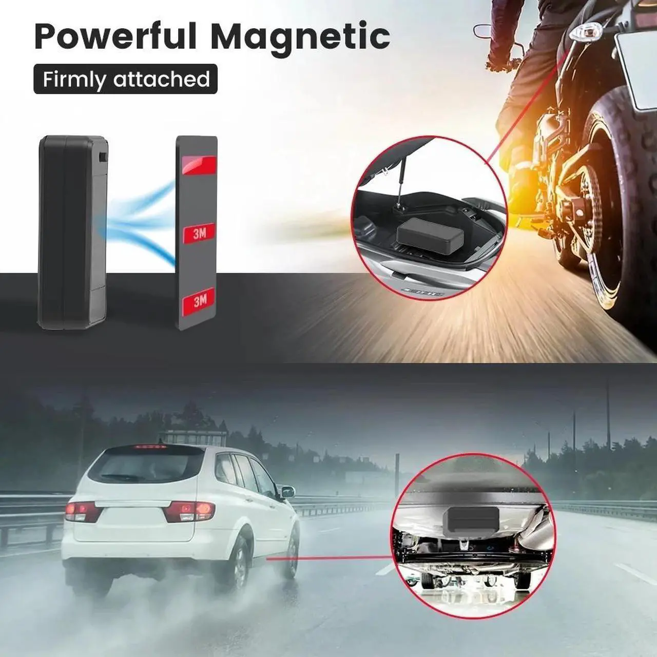 Alt view image 2 of 7 - Jimi LL301 4G Magnetic GPS Tracker With Temperature Sensor 10000mAh Battery Real-Time Tracking Voice Monitoring Locator For Cars