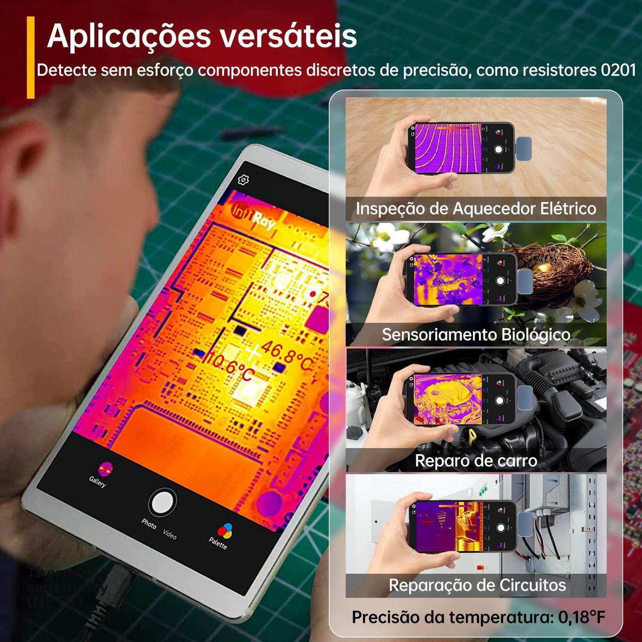 Alt view image 4 of 7 - InfiRay P2 Pro Thermal Camera for Android Type-C Mobile Phone PCB Main Board