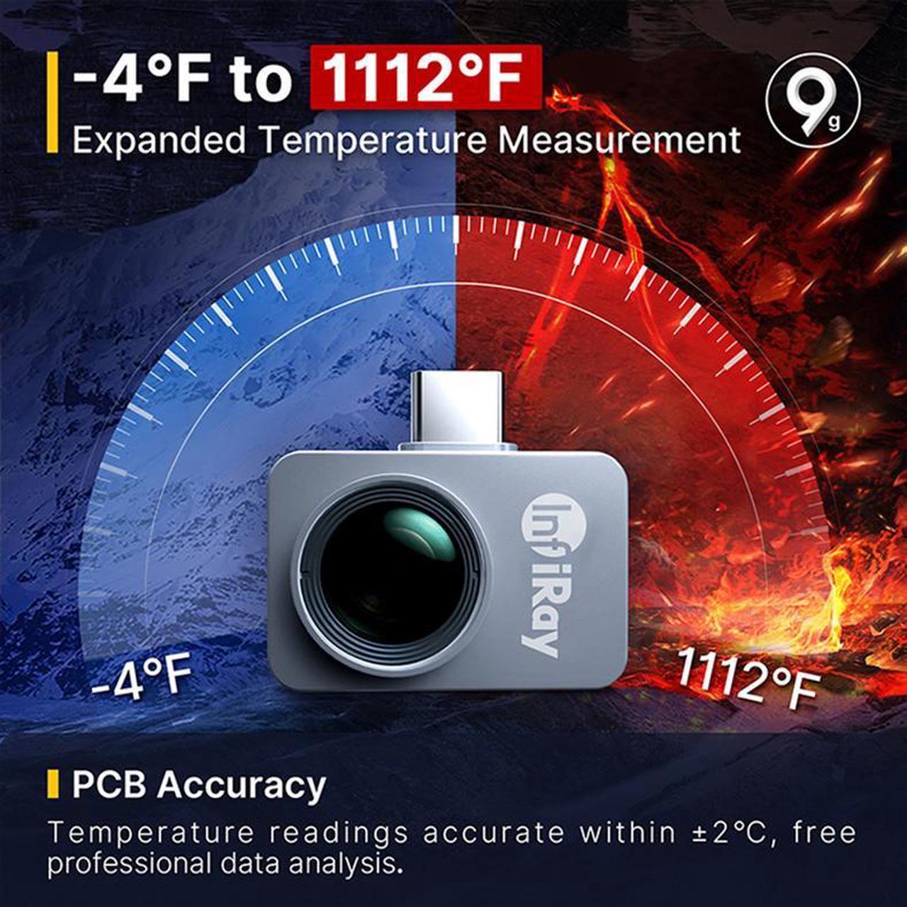 Alt view image 5 of 7 - InfiRay P2 Pro Thermal Camera for Android Type-C Mobile Phone PCB Main Board