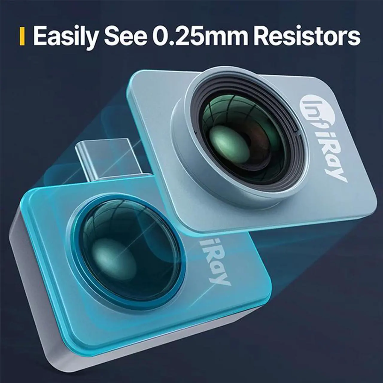 Alt view image 2 of 7 - InfiRay P2 Pro Thermal Camera for iPhone iOS  Thermographic Camera Infrared Vision Thermal Imager Without handle bracket ( iPhone no Lens)  IOS