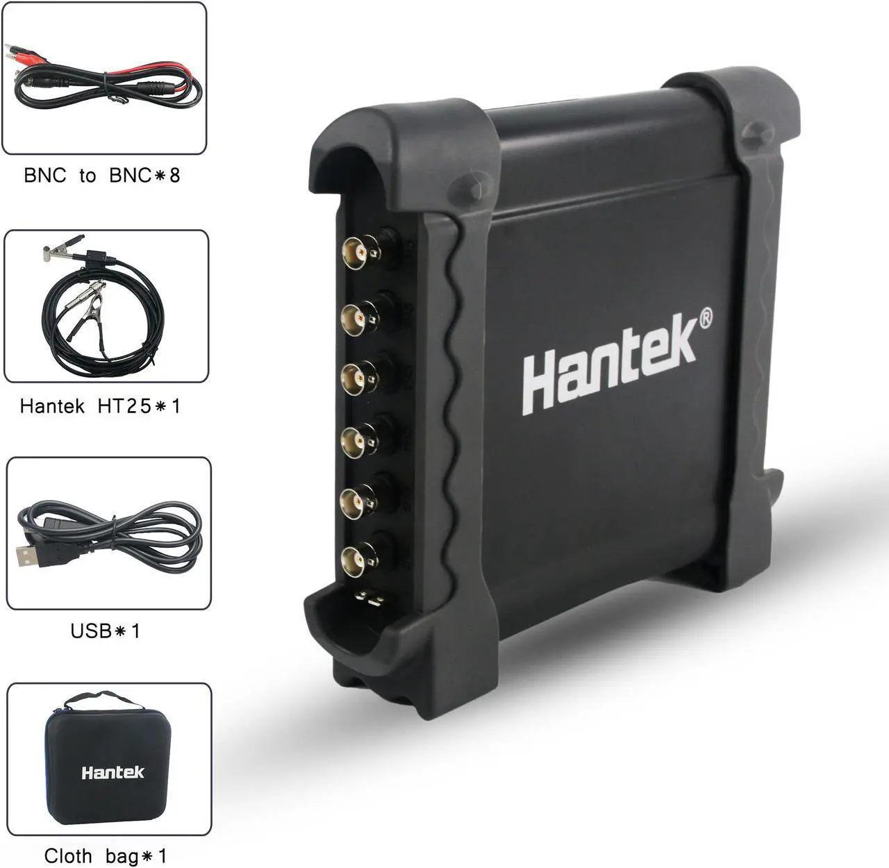 Alt view image 2 of 7 - Hantek 1008C 8 Channels Oscilloscope Vehicle Testing Automotive Diagnostic Equipment USB Automotive Oscilloscope