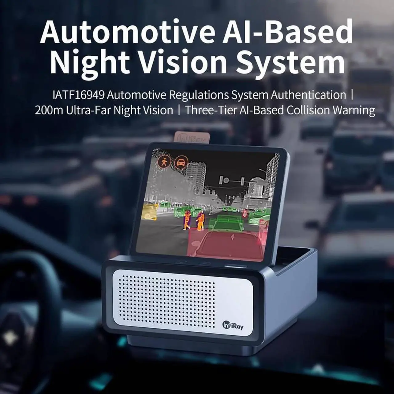 Alt view image 6 of 7 - InfiRay OEM NV2 Vehicle Mounted Thermal Imaging Camera for Car Night Vision Sight