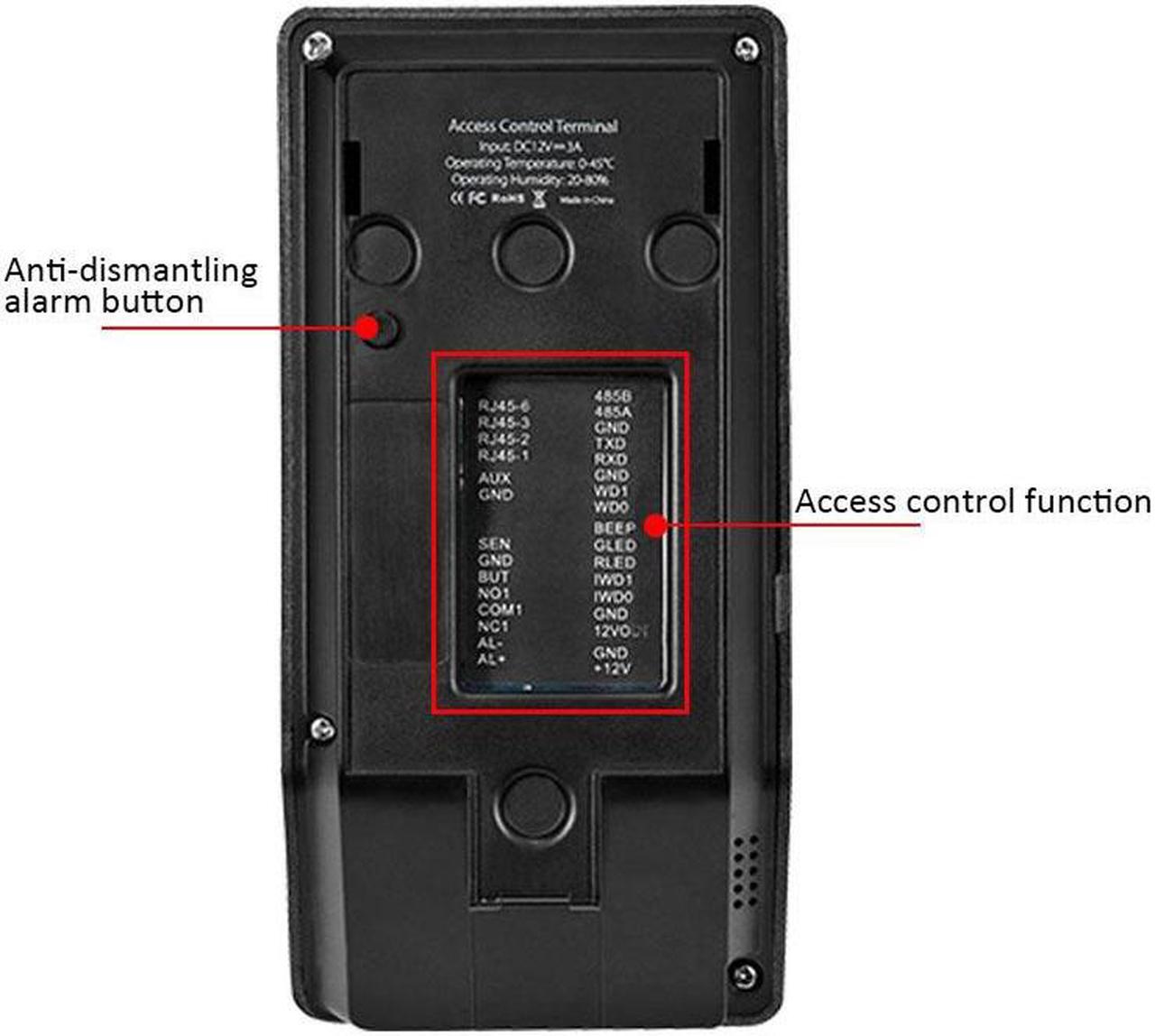 Alt view image 6 of 7 - ZK F22 WIFI TCP/IP Time Clock Access System Control with EM ID Card Fingerprint  (F22+ID Module)