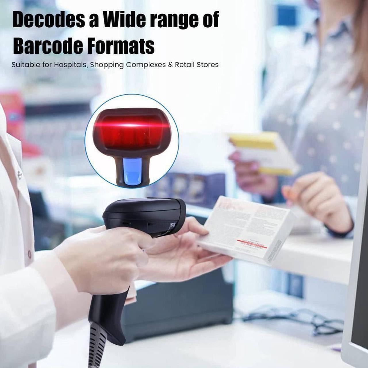 Alt view image 4 of 7 - Datalogic QuickScan QD2590 Kit Barcode-Scanner BarcodeScanner (QD2590-BKK1)