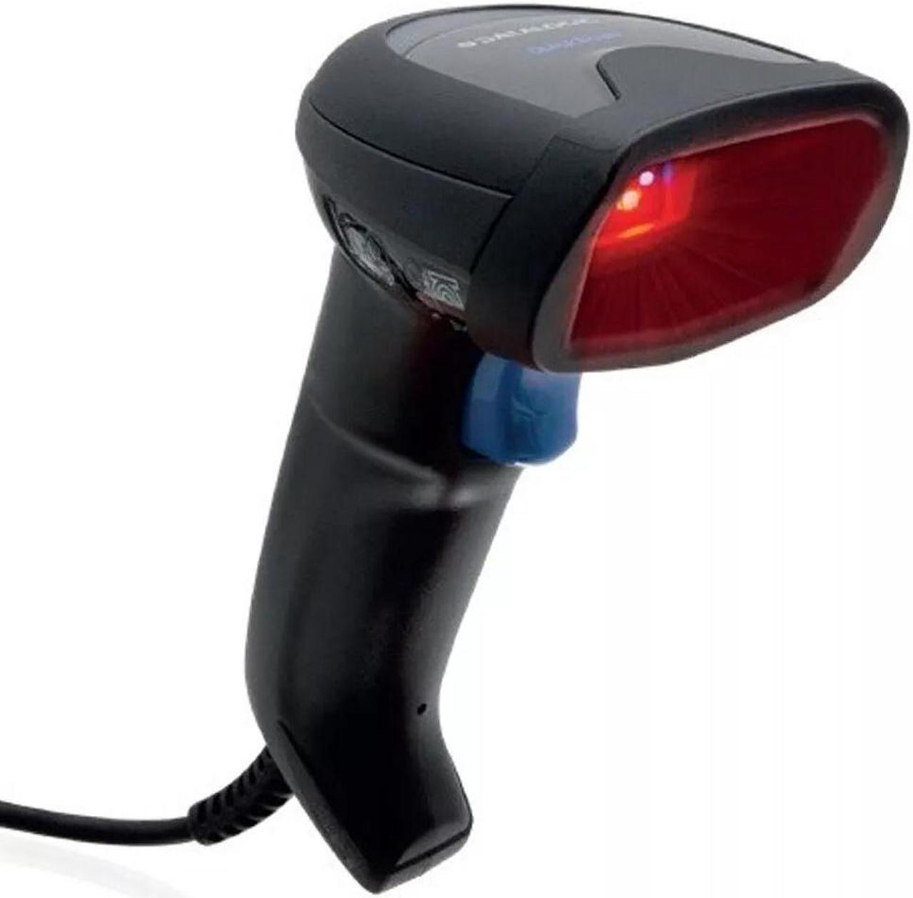 Alt view image 2 of 6 - Datalogic QD2590-BKK1S 2D Corded Handheld Imager USB Barcode Scanner with Stand