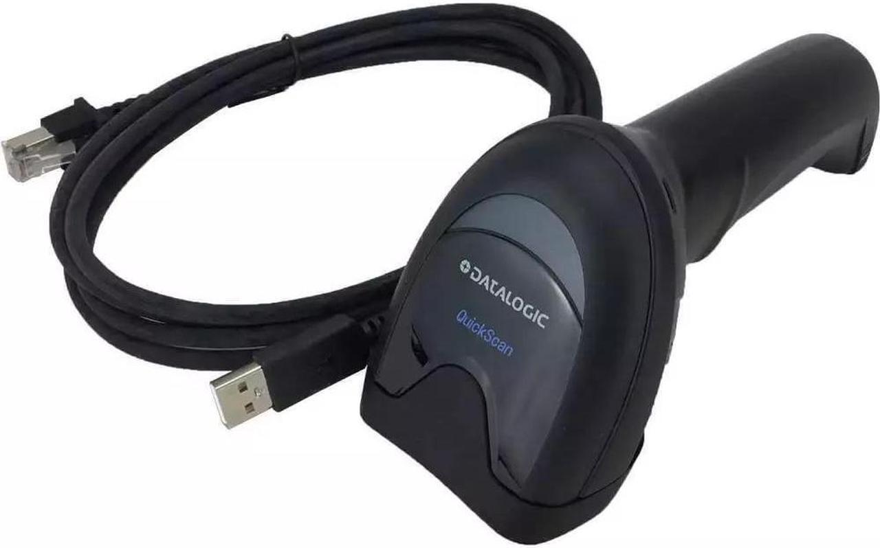 Main image of Datalogic QD2590-BKK1S 2D Corded Handheld Imager USB Barcode Scanner with Stand