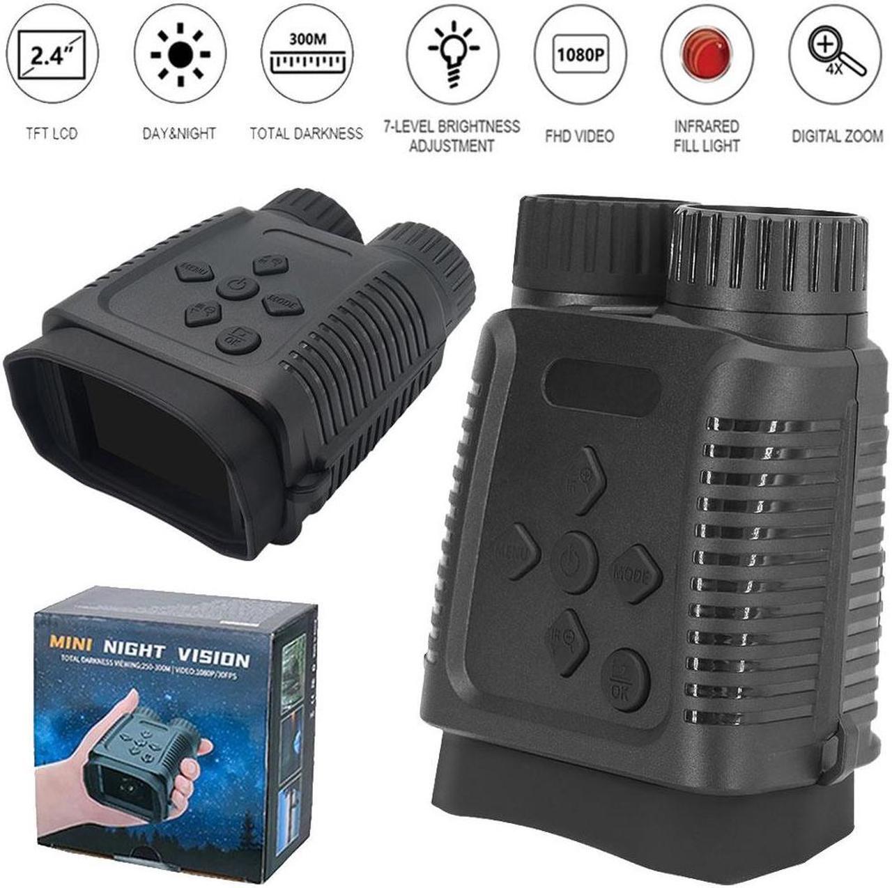 Alt view image 2 of 7 - NV1182 Digital Night Vision Binoculars with Recording/Photo Mini HD 1080P