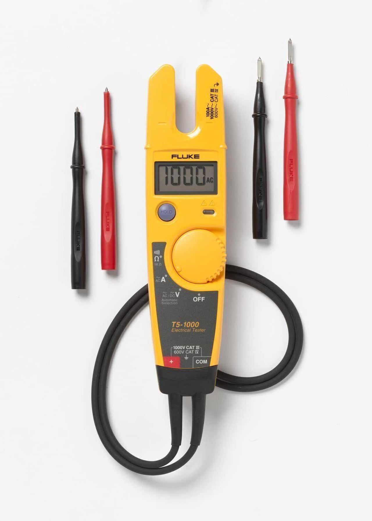 Main image of Fluke Fluke-T5-600 Clamp Meter, Lcd, 100 A, 0.5 In (13 Mm) Jaw Capacity, Cat