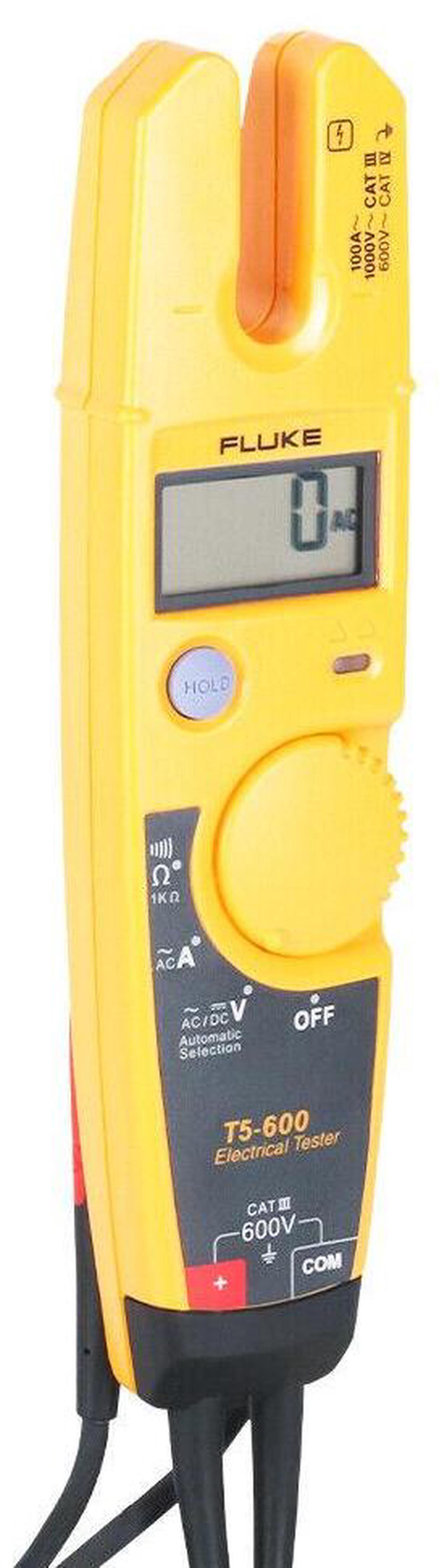 Alt view image 3 of 7 - Fluke Fluke-T5-600 Clamp Meter, Lcd, 100 A, 0.5 In (13 Mm) Jaw Capacity, Cat