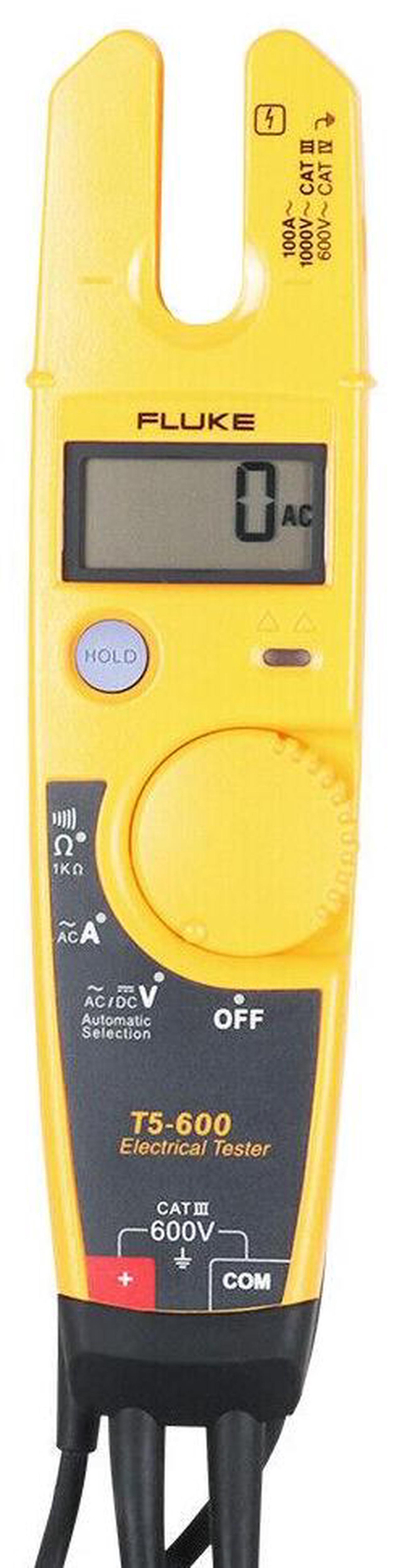 Alt view image 2 of 7 - Fluke Fluke-T5-600 Clamp Meter, Lcd, 100 A, 0.5 In (13 Mm) Jaw Capacity, Cat