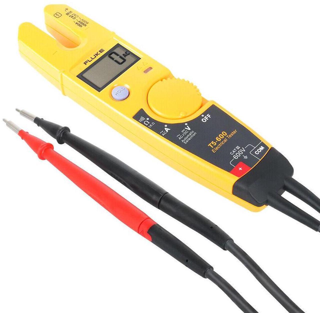 Alt view image 4 of 7 - Fluke Fluke-T5-600 Clamp Meter, Lcd, 100 A, 0.5 In (13 Mm) Jaw Capacity, Cat