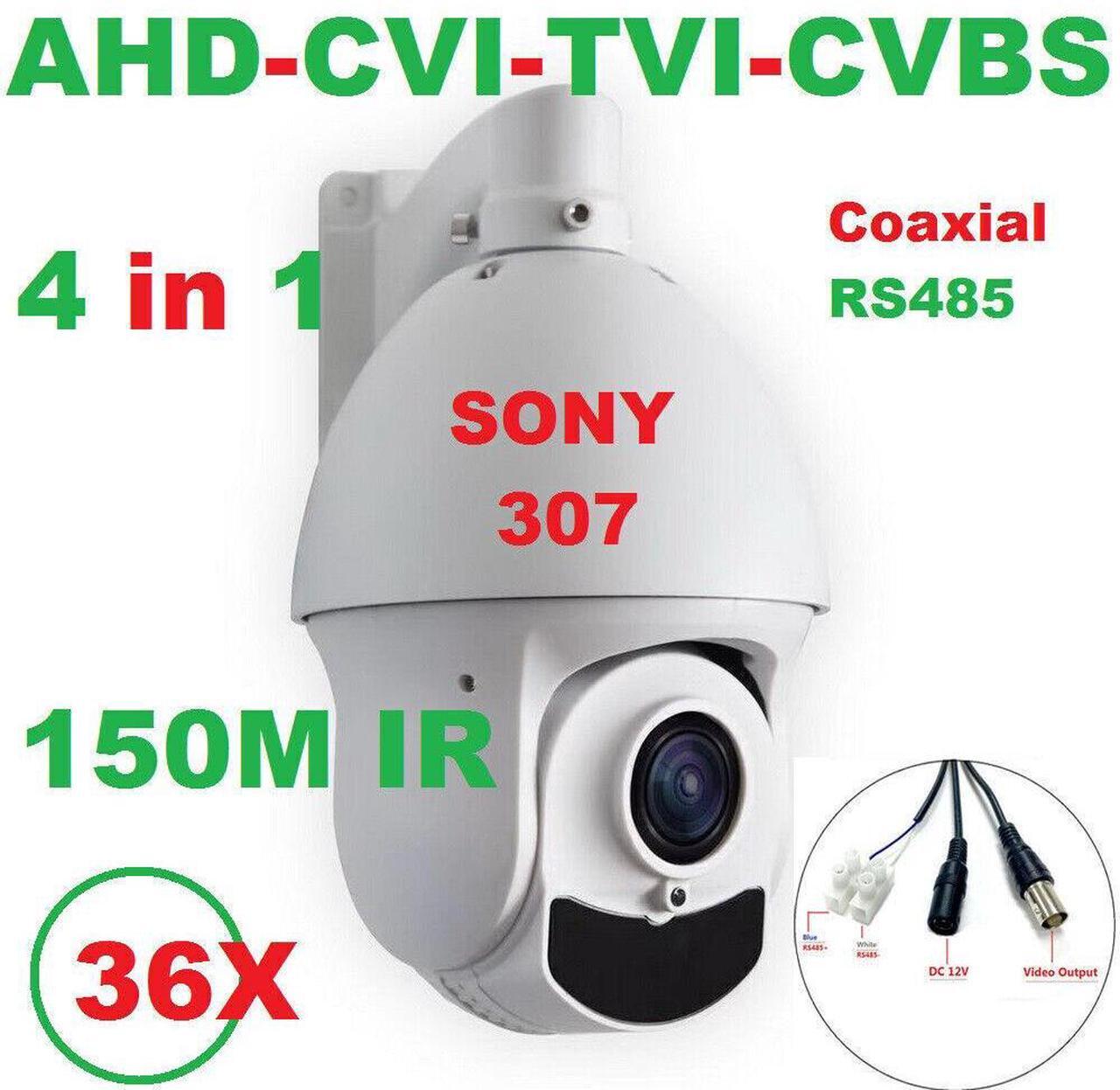Main image of 4in1 36X Zoom 1080P AHD PTZ Speed Dome Camera Support IR80M
