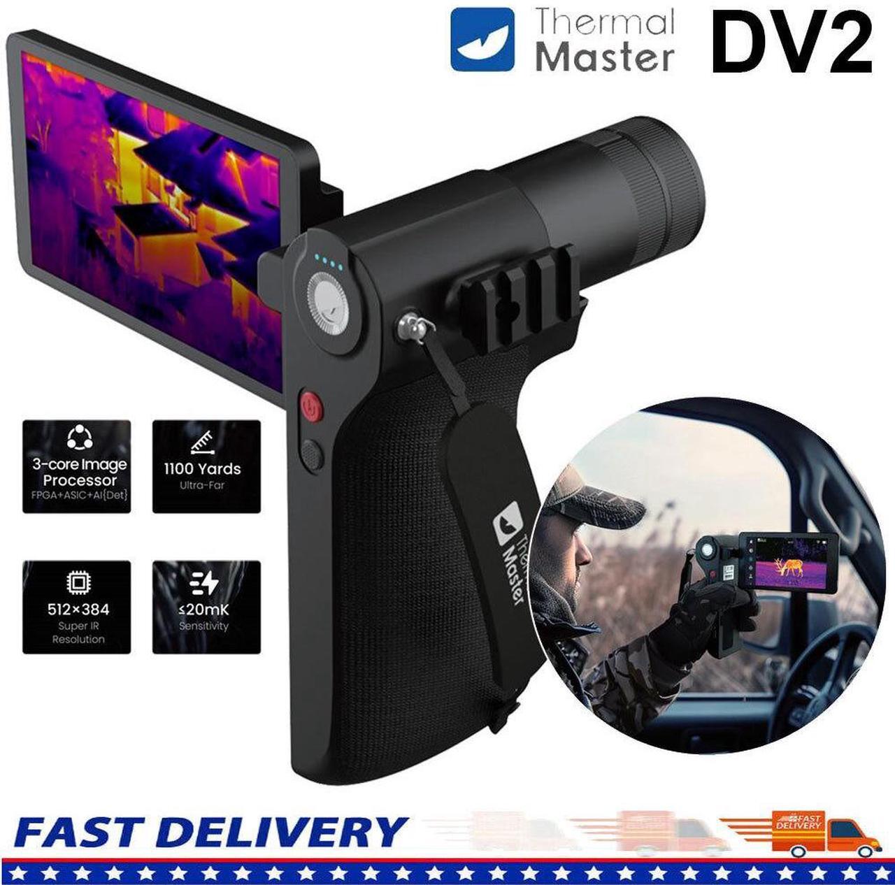 Alt view image 2 of 7 - Thermal Master DV2 Handheld Thermal Imaging Camera 512 x 384 Super IR Resolution