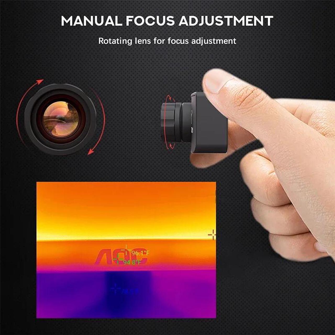 Alt view image 4 of 7 - HTI HT-301 Infrared Thermal Imager 384x288 Mobile Phone Thermal Imaging Camera