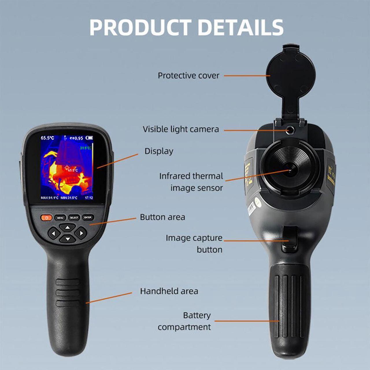 Alt view image 6 of 7 - HTi HT-18 Plus Thermal Camera 256X192 Thermal Imaging Camera IR Resolution 8Hz