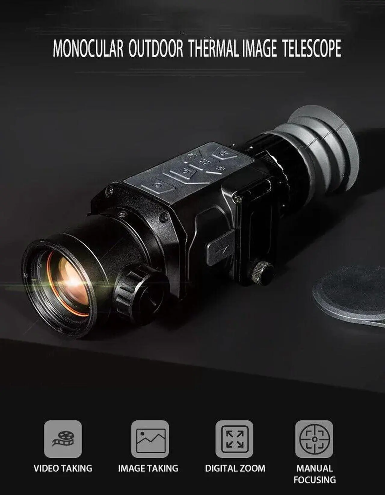 Alt view image 7 of 7 - HT-C18 35mm Long Range Hunting Thermo Scope Camera 384x288 Thermal Imaging Monocular
