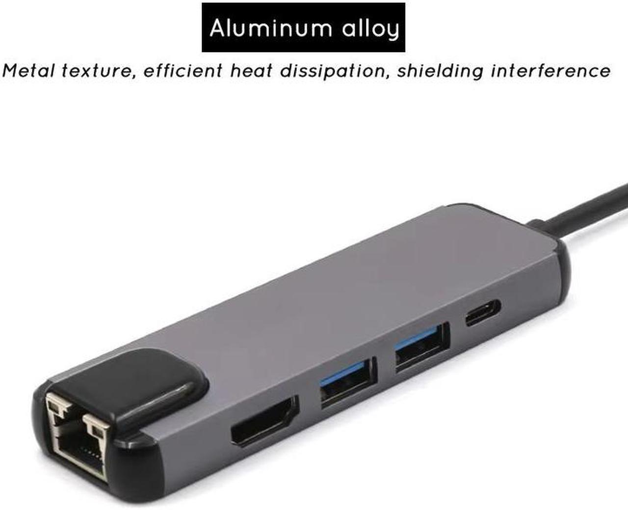 Alt view image 3 of 7 - USB Stick USB C-Dual HDMI 4K Docking Station USB 3.0 PD 100W Type C