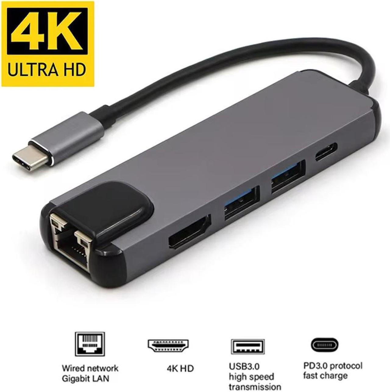 Main image of USB Stick USB C-Dual HDMI 4K Docking Station USB 3.0 PD 100W Type C