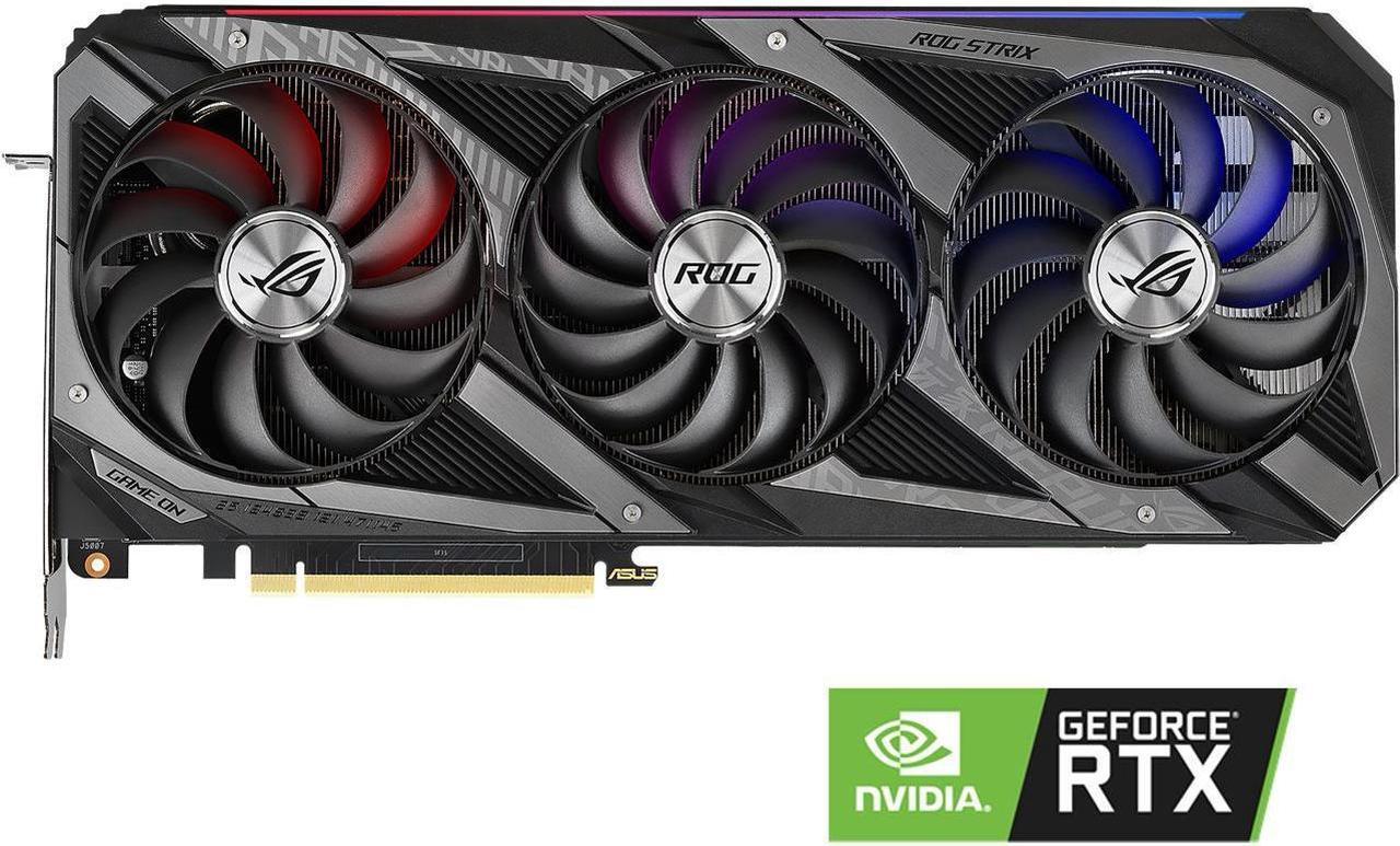 Alt view image 6 of 14 - ASUS ROG STRIX GeForce RTX 3060 Ti 8GB GDDR6 PCI Express 4.0 Video Card ROG-STRIX-RTX3060TI-O8G-GAMING