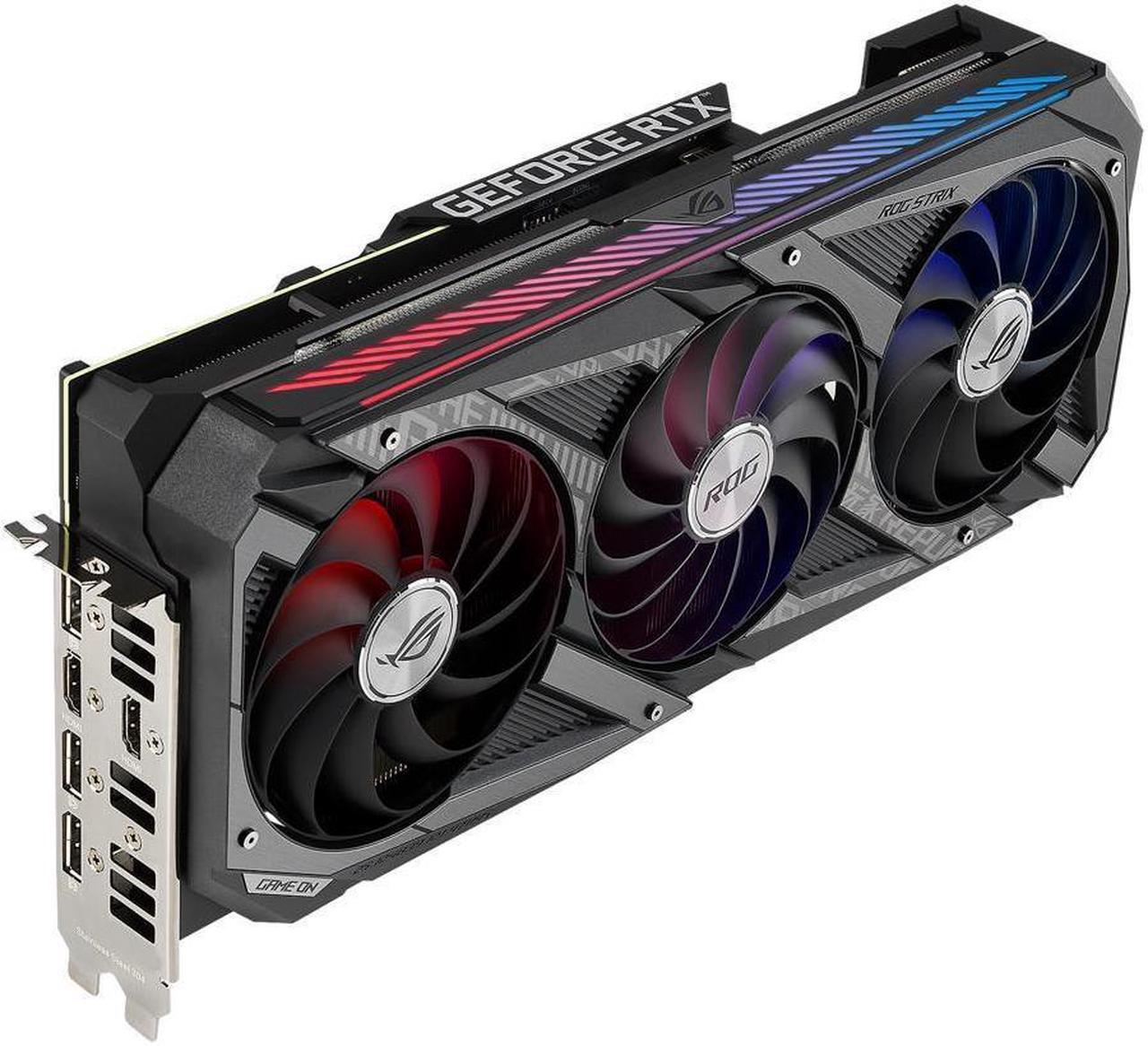 Alt view image 5 of 14 - ASUS ROG STRIX GeForce RTX 3060 Ti 8GB GDDR6 PCI Express 4.0 Video Card ROG-STRIX-RTX3060TI-O8G-GAMING