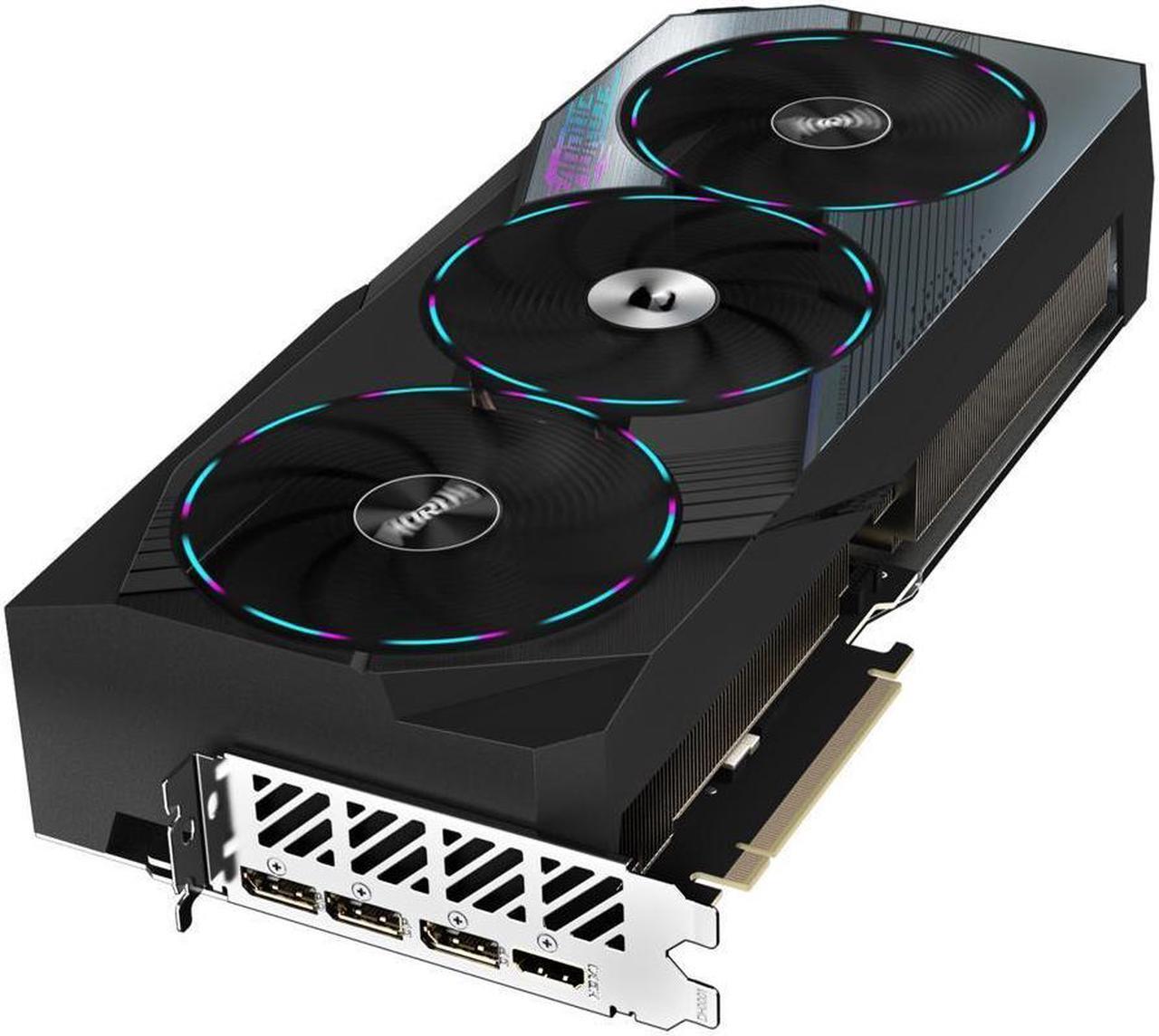 Alt view image 2 of 7 - GIGABYTE AORUS GeForce RTX 4070 Ti MASTER 12G Graphics Card, 3x WINDFORCE Fans, 12GB 192-bit GDDR6X, GV-N407TAORUS M-12GD Video Card