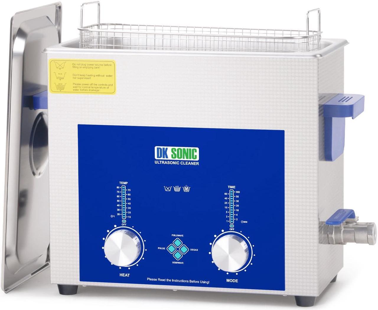 Main image of DK SONIC Ultrasonic Cleaner - Ultrasonic Vinyl Record Cleaner,Sonic Cleaner,Ultrasound Gun,Lab Tool,Carburetor,Engine Parts Cleaning Machine with Encoded Timer and Heater(1.58Gal-6L)