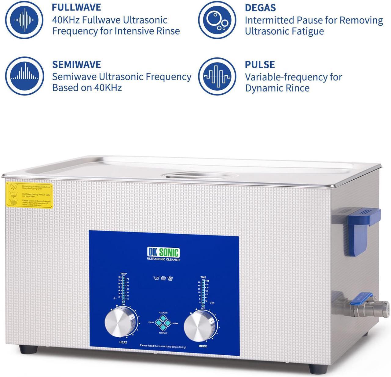 Alt view image 3 of 7 - DK SONIC Ultrasonic Cleaner - Ultrasonic Carburetor Cleaner,Sonic Cleaner,Ultrasound Gun,Lab Tool,Carburetor,Engine Parts Cleaning Machine with Encoded Timer and Heater(5.81Gal-22L)