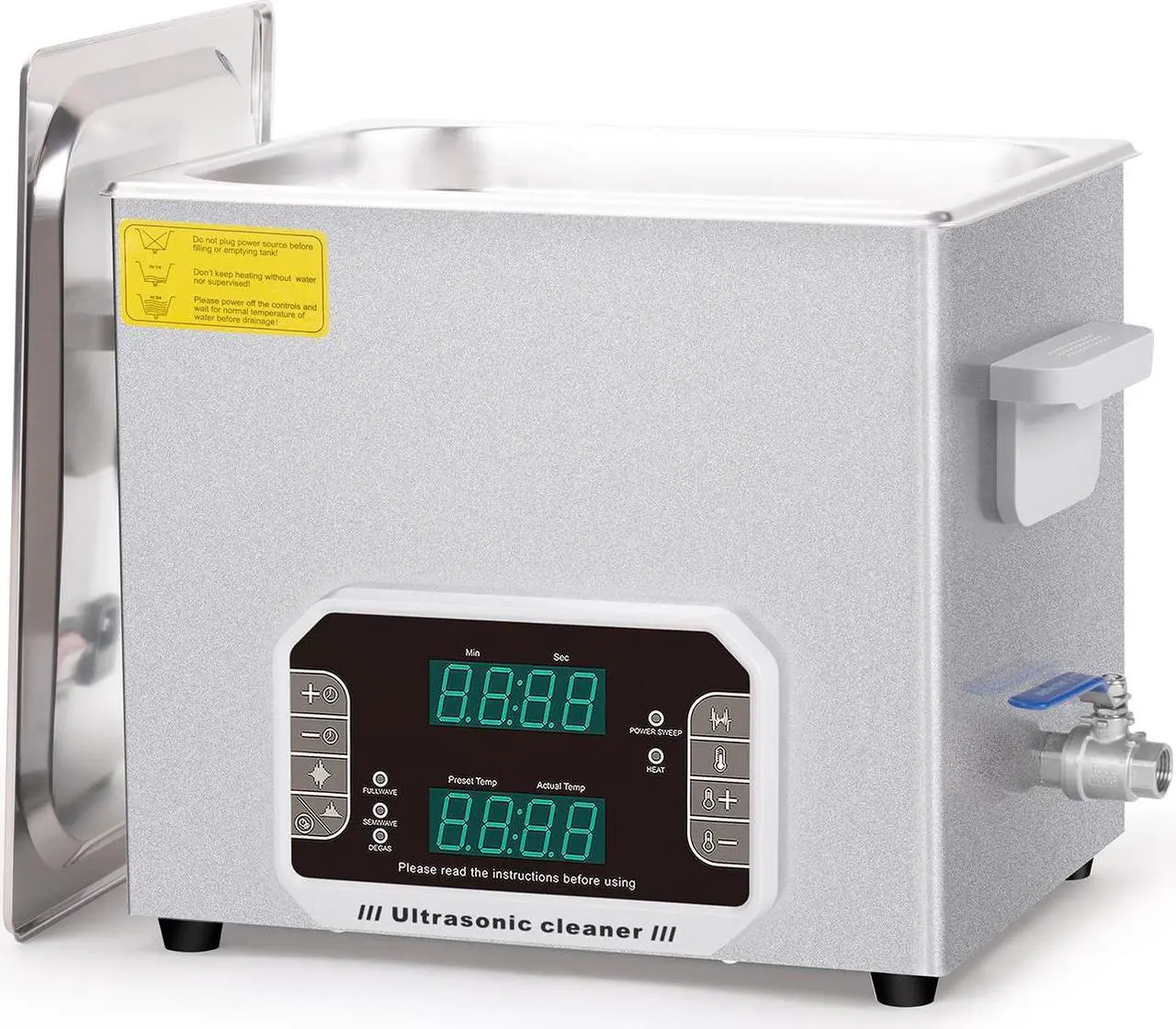Main image of Digital Ultrasonic Cleaner  10L Sonic Cleaner with Heater and Basket for Metal Parts,Carburetor,Fuel Injector,Brass,Auto Parts,Engine Parts,Motor Repair Tools,etc