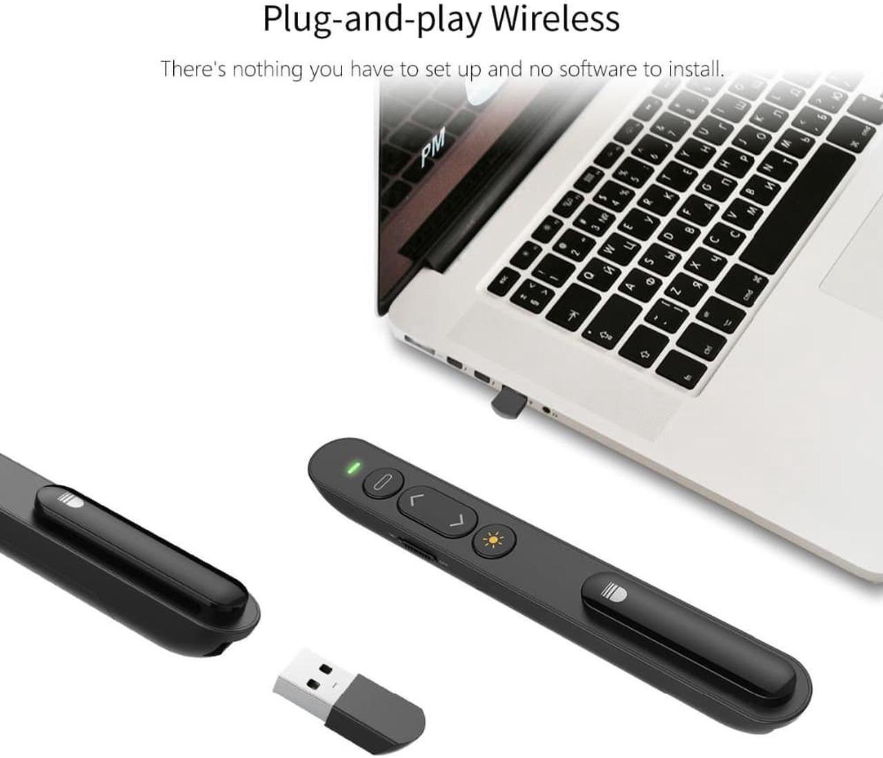 Alt view image 6 of 7 - Presentation Pointer Pen, 2.4 GHz Wireless, 100m Effective Distance, USB PowerPoint Red Light Pointer Presenter Presentation Remote Control Pointer Clicker Pen