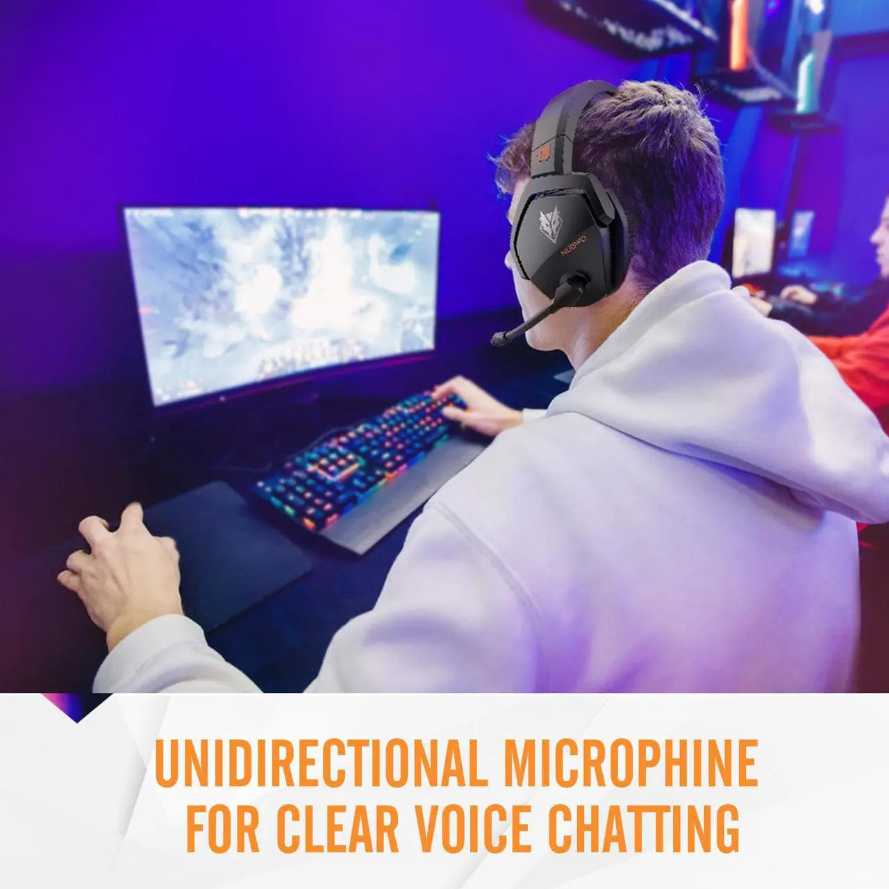 Alt view image 4 of 7 - G06 Wireless Gaming Headset with Microphone for PS5, PS4, PC, Mac, 3-in-1 Gamer Headphones wit Mic, 2.4GHz Wireless for PS Console, Bluetooth Mode for Switch, Wired Mode for Controller