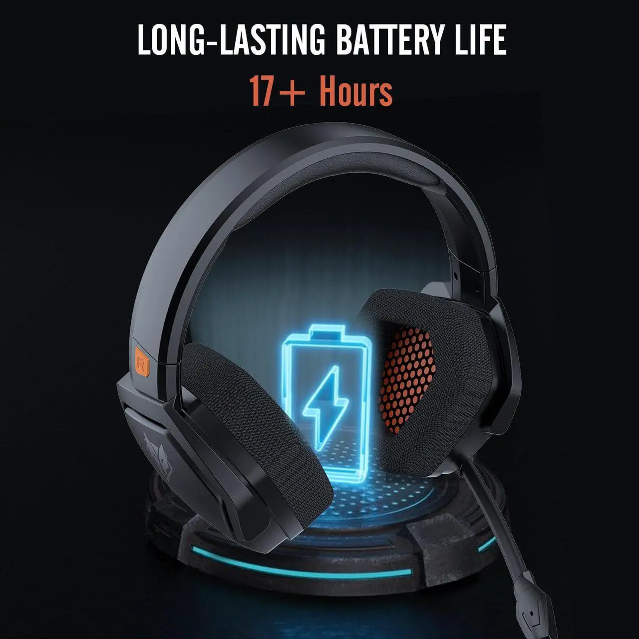 Alt view image 6 of 7 - G06 Wireless Gaming Headset with Microphone for PS5, PS4, PC, Mac, 3-in-1 Gamer Headphones wit Mic, 2.4GHz Wireless for PS Console, Bluetooth Mode for Switch, Wired Mode for Controller