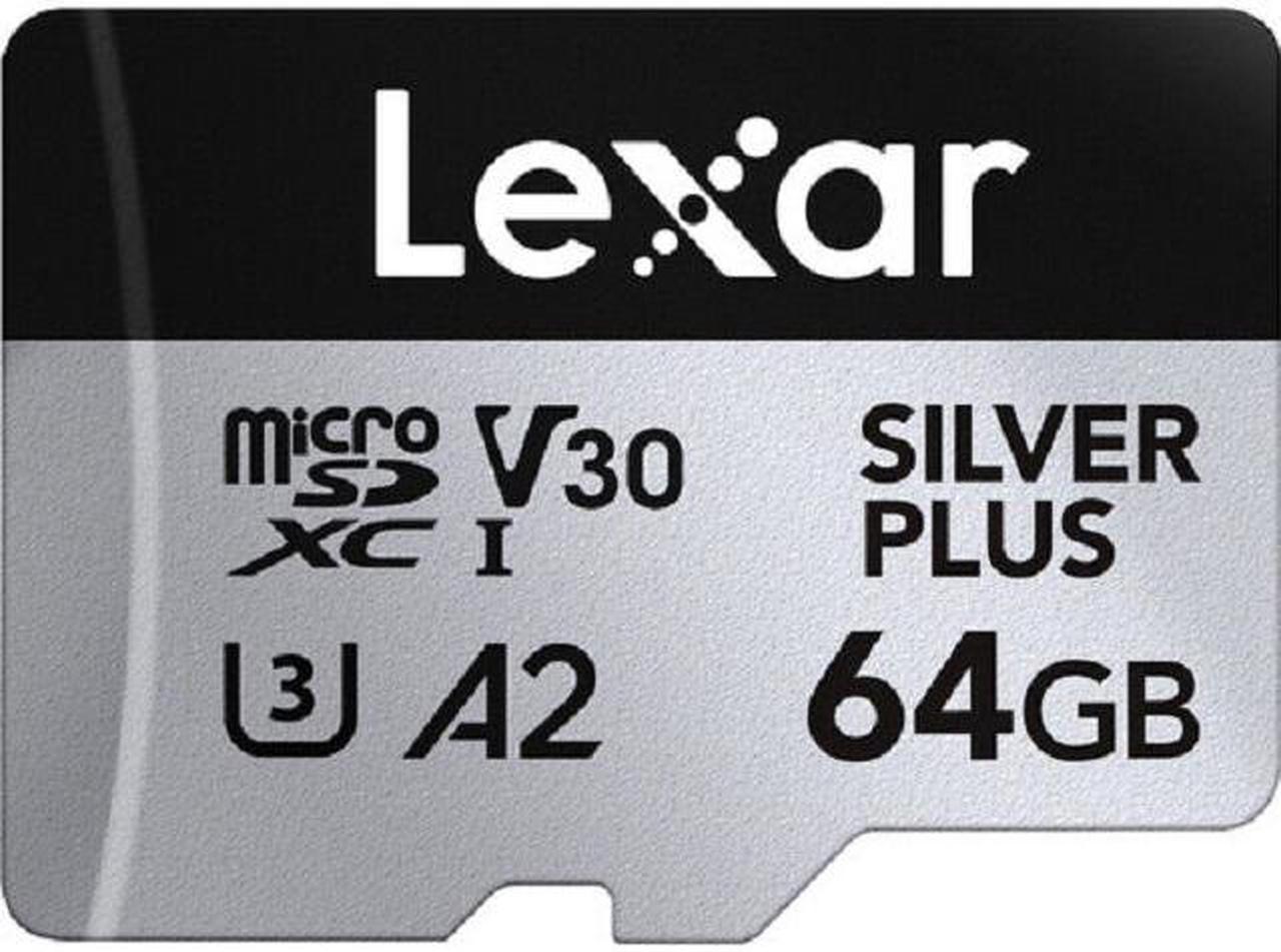 Lexar Micro SD Professional SILVER PLUS Flash Memory Card 64GB