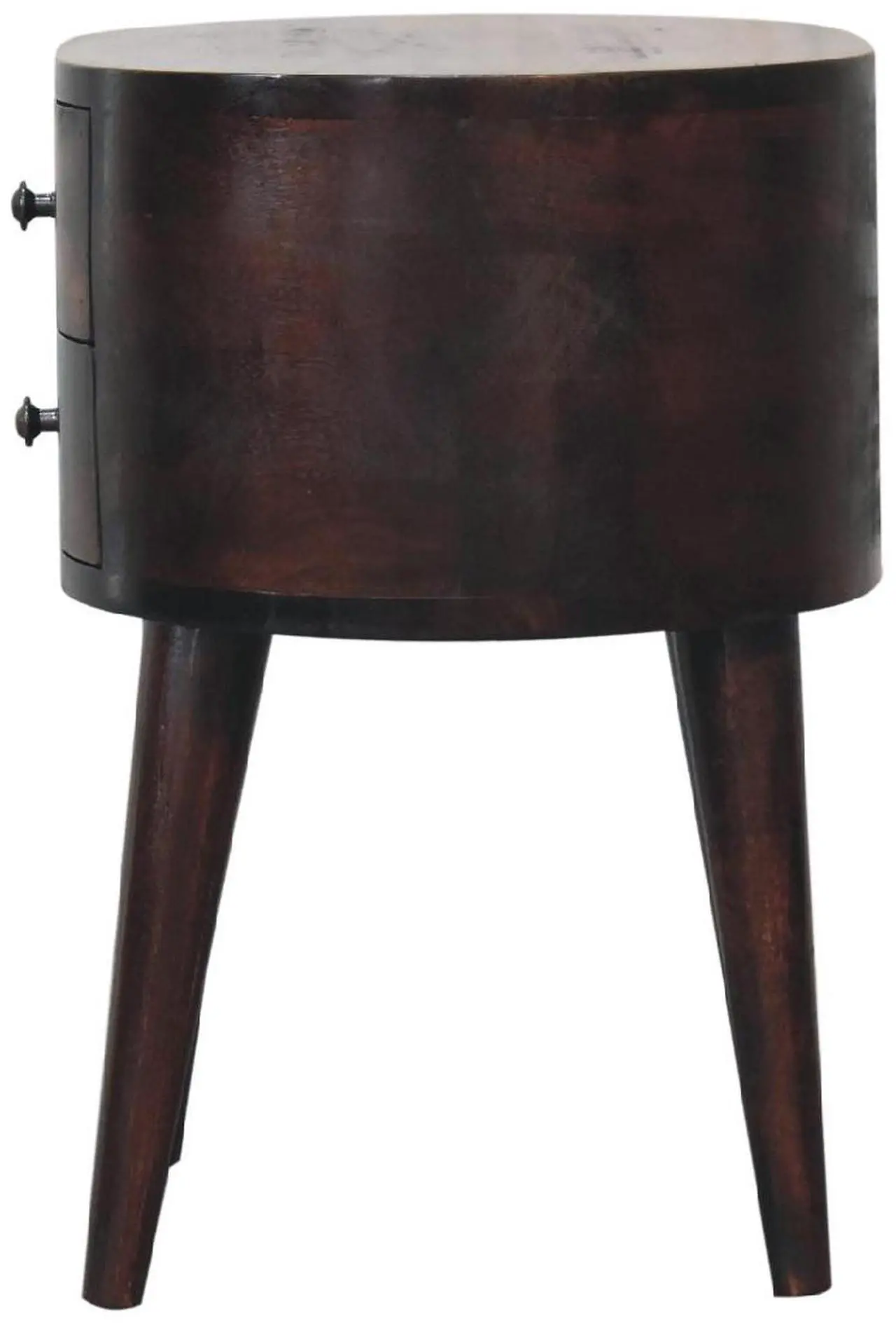 Alt view image 7 of 7 - Artisan Furniture Light Walnut Rounded nightstand Table