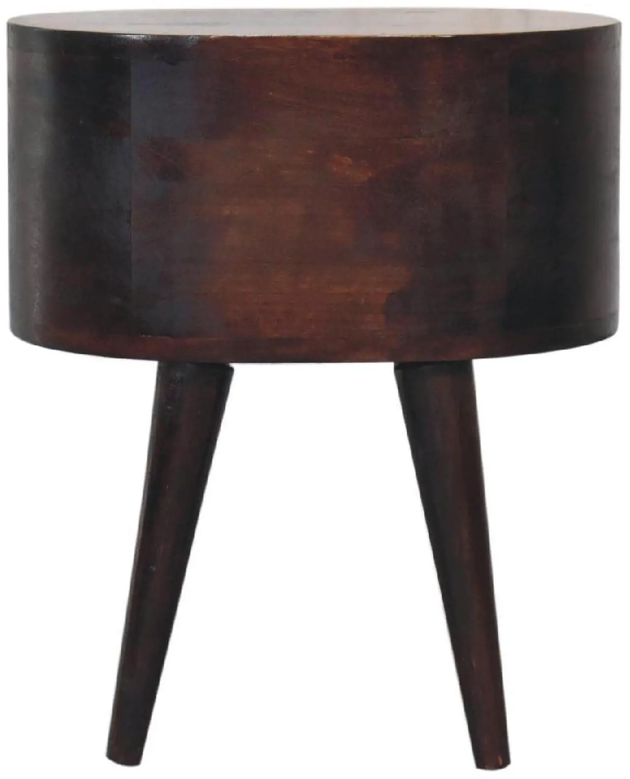 Alt view image 5 of 7 - Artisan Furniture Light Walnut Rounded nightstand Table
