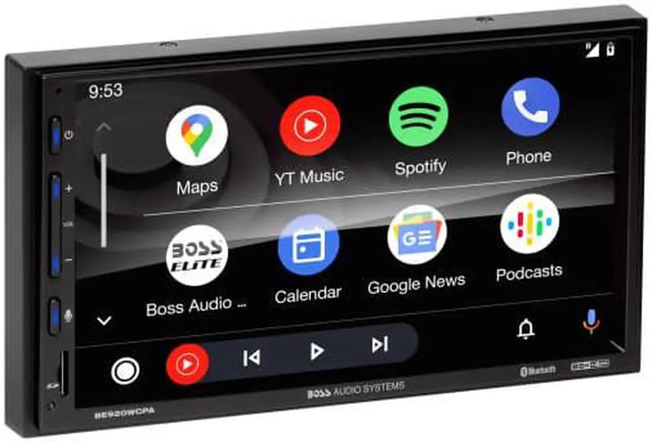 Alt view image 3 of 11 - BOSS Audio Elite BE920WCPA 7" Wireless Apple CarPlay/Android A. 2-DIN Car Stereo