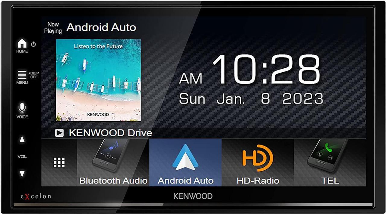 Alt view image 4 of 12 - Kenwood eXcelon DMX709S 2-DIN Car Stereo, Apple CarPlay/Android Auto, SXM Ready
