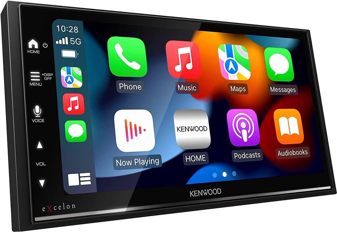 Alt view image 7 of 12 - Kenwood eXcelon DMX709S 2-DIN Car Stereo, Apple CarPlay/Android Auto, SXM Ready